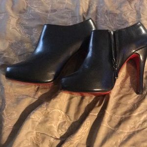 Louboutin Booties - gently worn, soles protected.